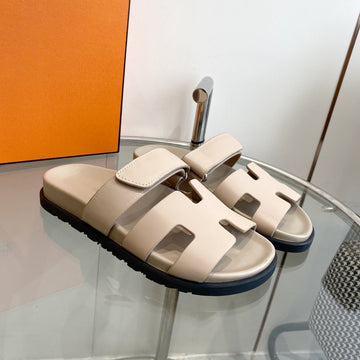Chypre Sandal Beige Mastic Calfskin Leather
