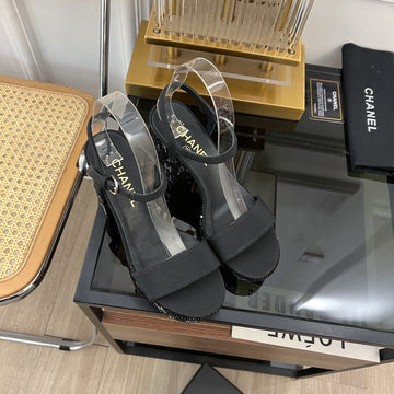 Slingback Sandal 90 Black Lambskin