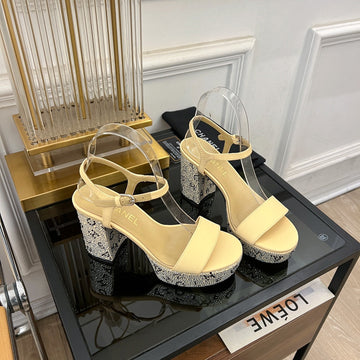 Slingback Sandal 90 Beige Lambskin