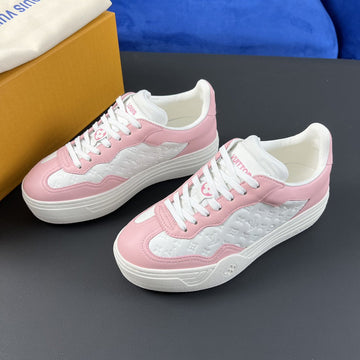 LV Groovy Sneaker Pink White