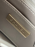 CC MINI 19 FLAP BAG IN SILVER METALLIC CALFSKIN Bags Bible