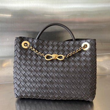 Bv Medium Andiamo 32 Chocolate Lambskin