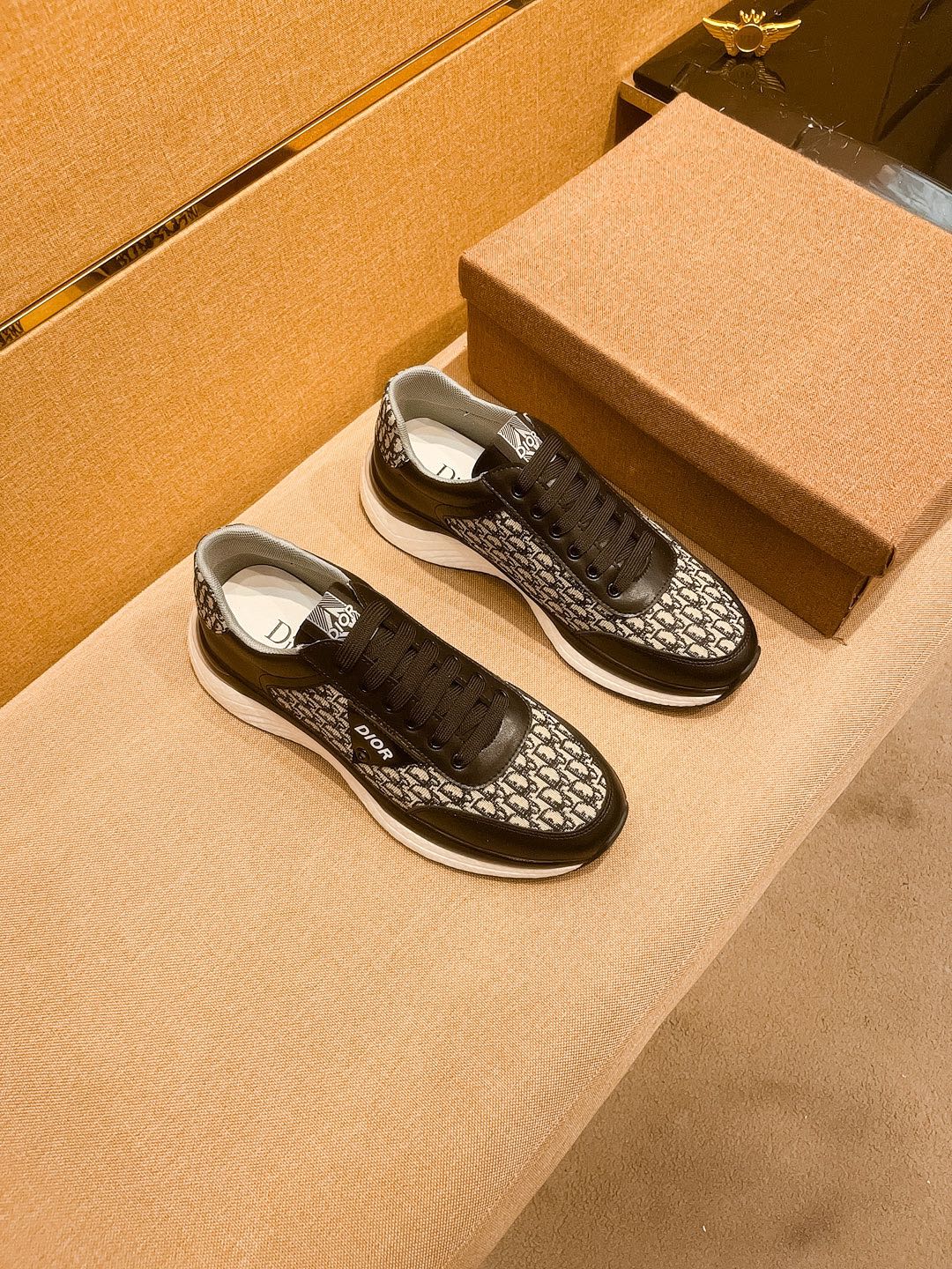 CD Salvatore Ferragamo Sneaker Black Jacquard