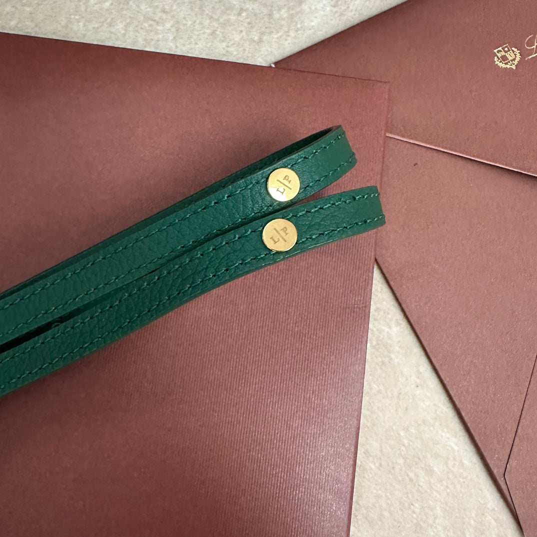 Extra Pocket Backpack L23.5 In Teal Green Calfskin With Gold Hardware