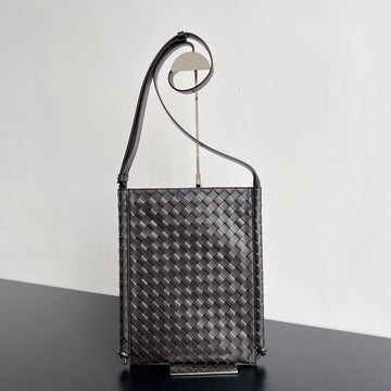 Large 35 Flat Loop In Black Calfskin