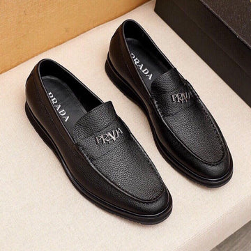 Pra Loafer In Sienna Brown Grained Calfskin