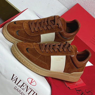 Upvillage Low Top Sneaker In Syrup Brown Suede