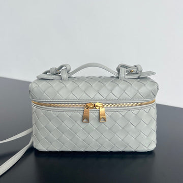 Bang Bang 22 Vanity Case In Grey Coin Calfskin