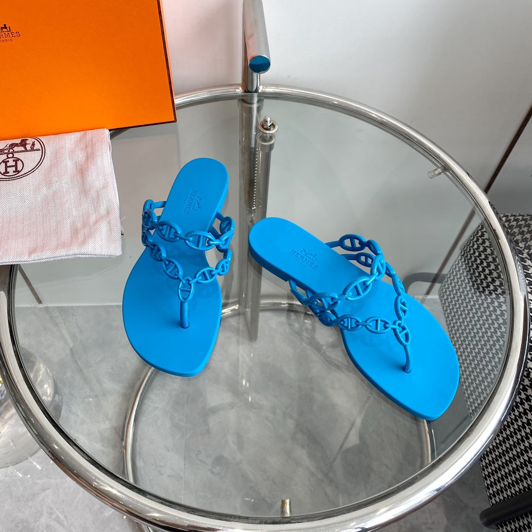 Island Sandal Vivid Sky Blue Pvc Waterproof