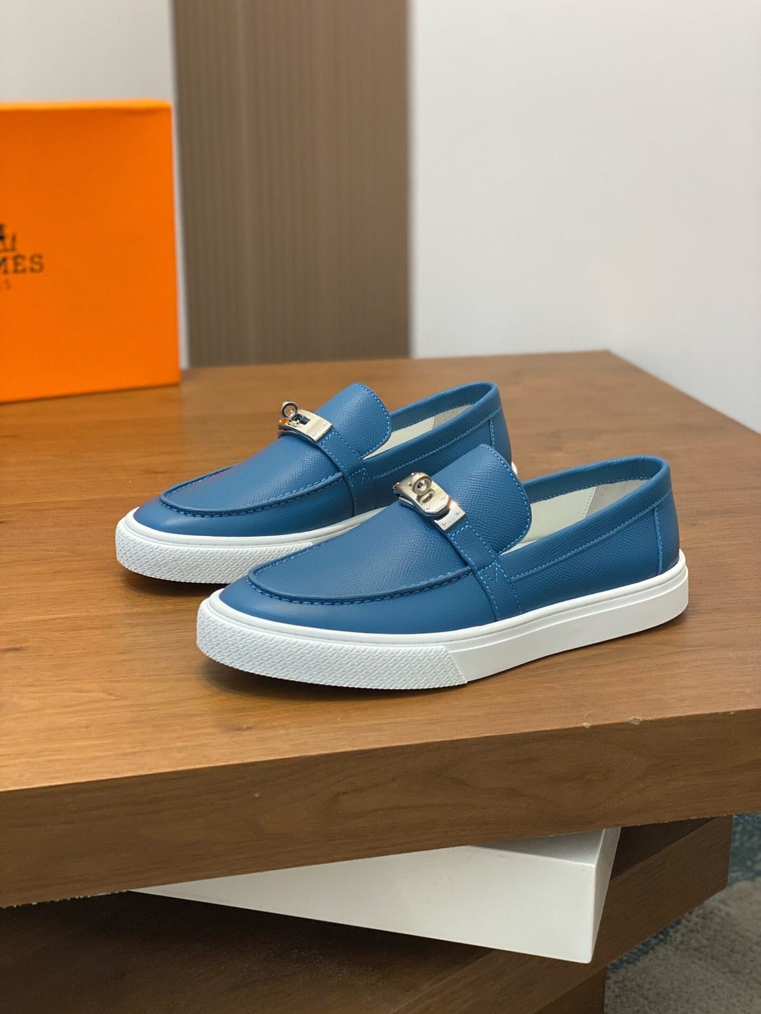 Hm Game Slip-On Sneaker Cobalt Calfskin