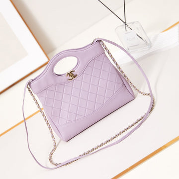 CC 24S31 Mini Shopping Bag 22CM Light Pink Lambskin Gold Hardware