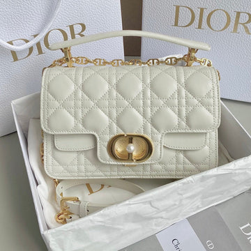 Mini Jolie 22 Bag White Calfskin
