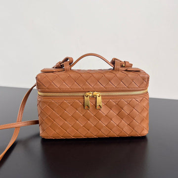 Bang Bang 22 Vanity Case In Cinnamon Brown Calfskin