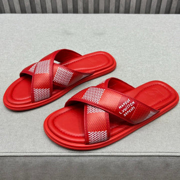LV Venice Mule Sandals Cherry Red