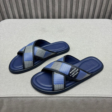 LV Venice Mule Sandals Navy Blue