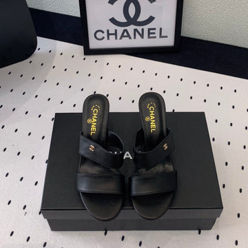 Mule Sandal 70 Black Lambskin