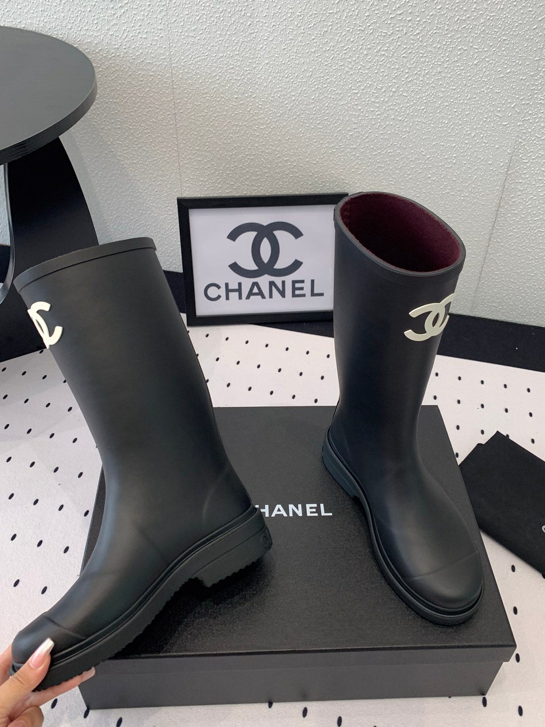 CC Rainboot Black Rubber
