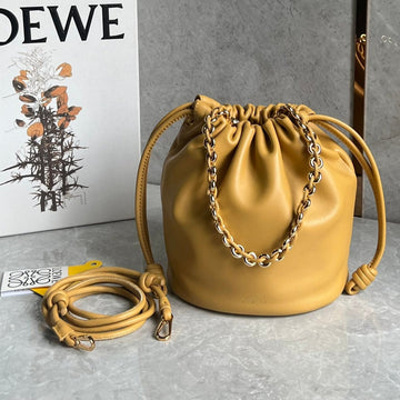 Loe 32 Flamenco Purse Bucket In Sahara Mellow Nappa Lambskin