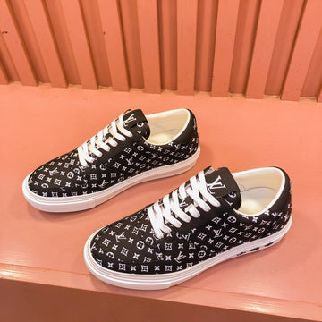 LV Trainer Sneaker In Black Monogram Calfskin