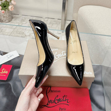 Cl 25S Scepter Pumps 85MM Black Patent Leather 446634