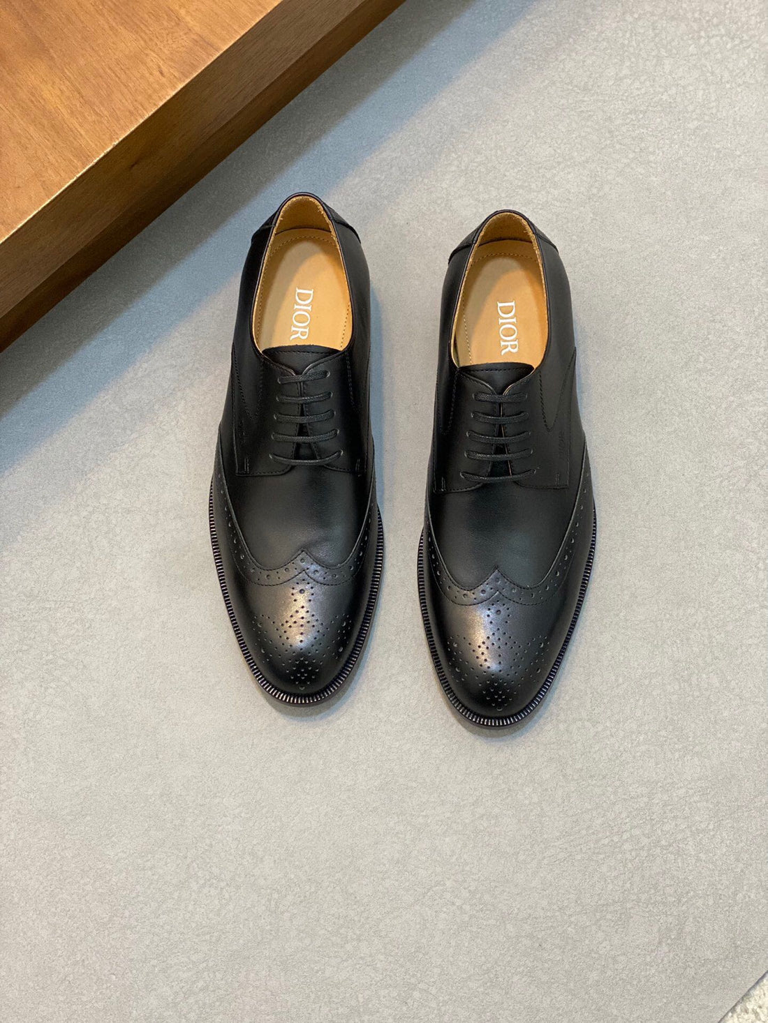 CD Poined Toe London Oxford Black Calfskin