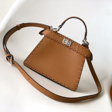 Peekaboo Iseeu Petite 20 Bag Tan Leather Shw