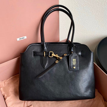Large Handbag 40 In Black Calfskin