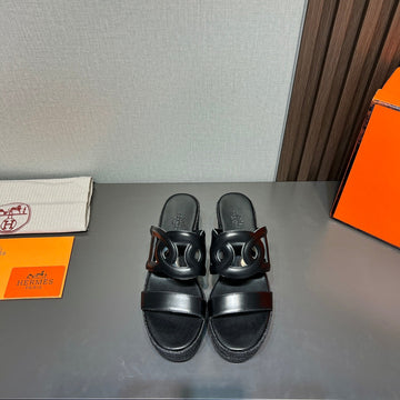 Ithea 80 Espadrille Black Calfskin