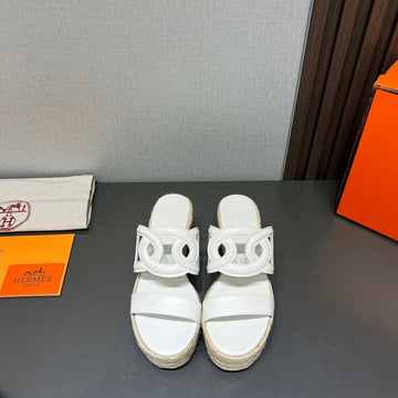 Ithea 80 Espadrille White Calfskin