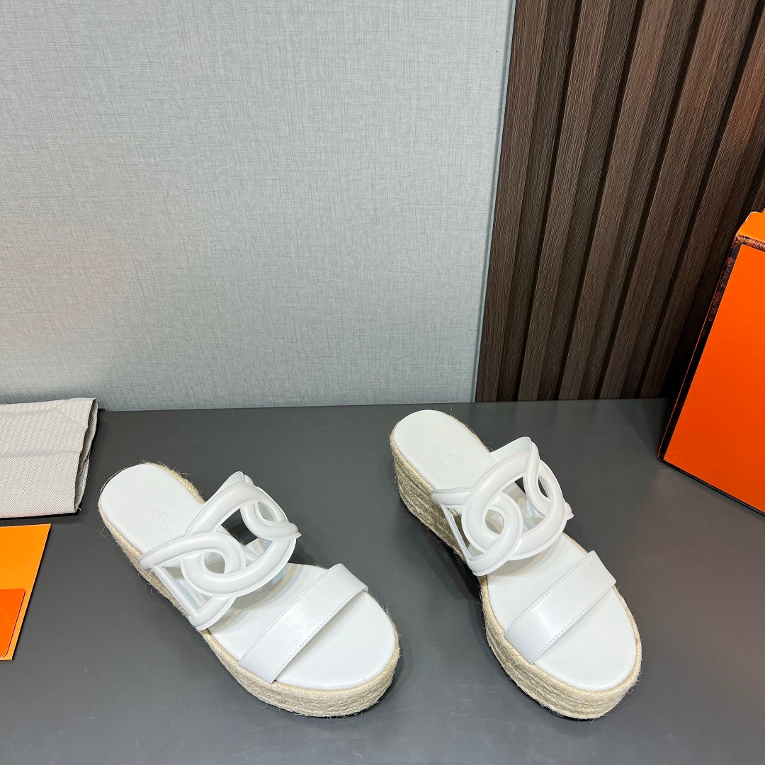 Ithea 80 Espadrille White Calfskin