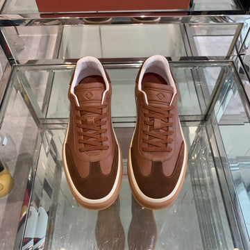 Lp Tennis Walk Sneakers Brown And Chocolate Calfskin