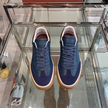 Lp Tennis Walk Sneakers Navy Calfskin