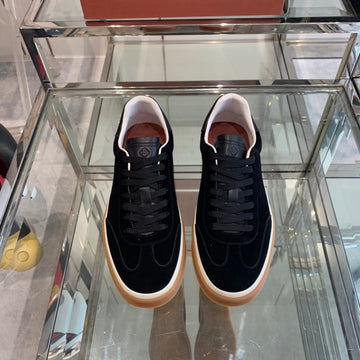 Lp Tennis Walk Sneakers Black Suede