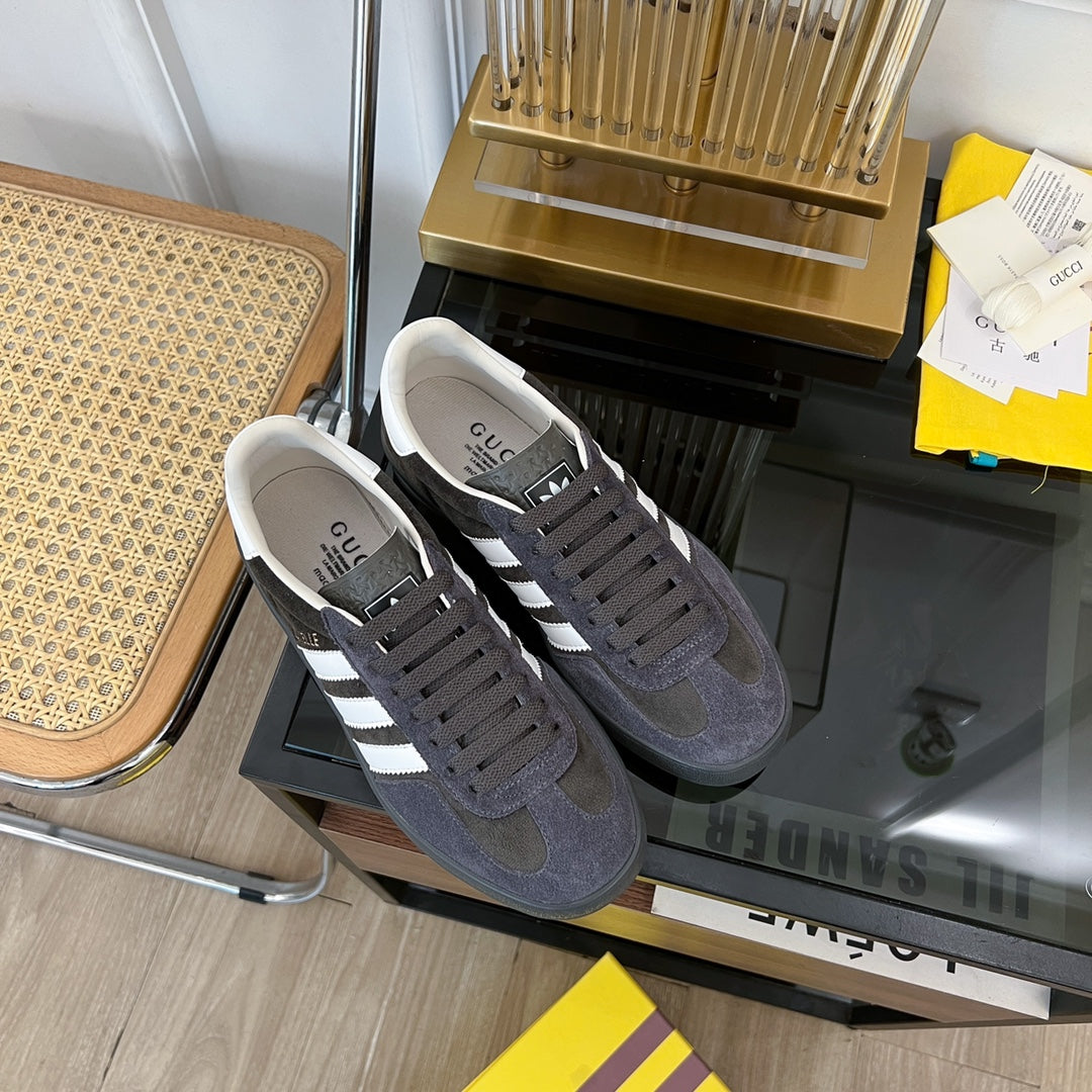 GG & Adidas Gazelle Sneaker Black Velvet