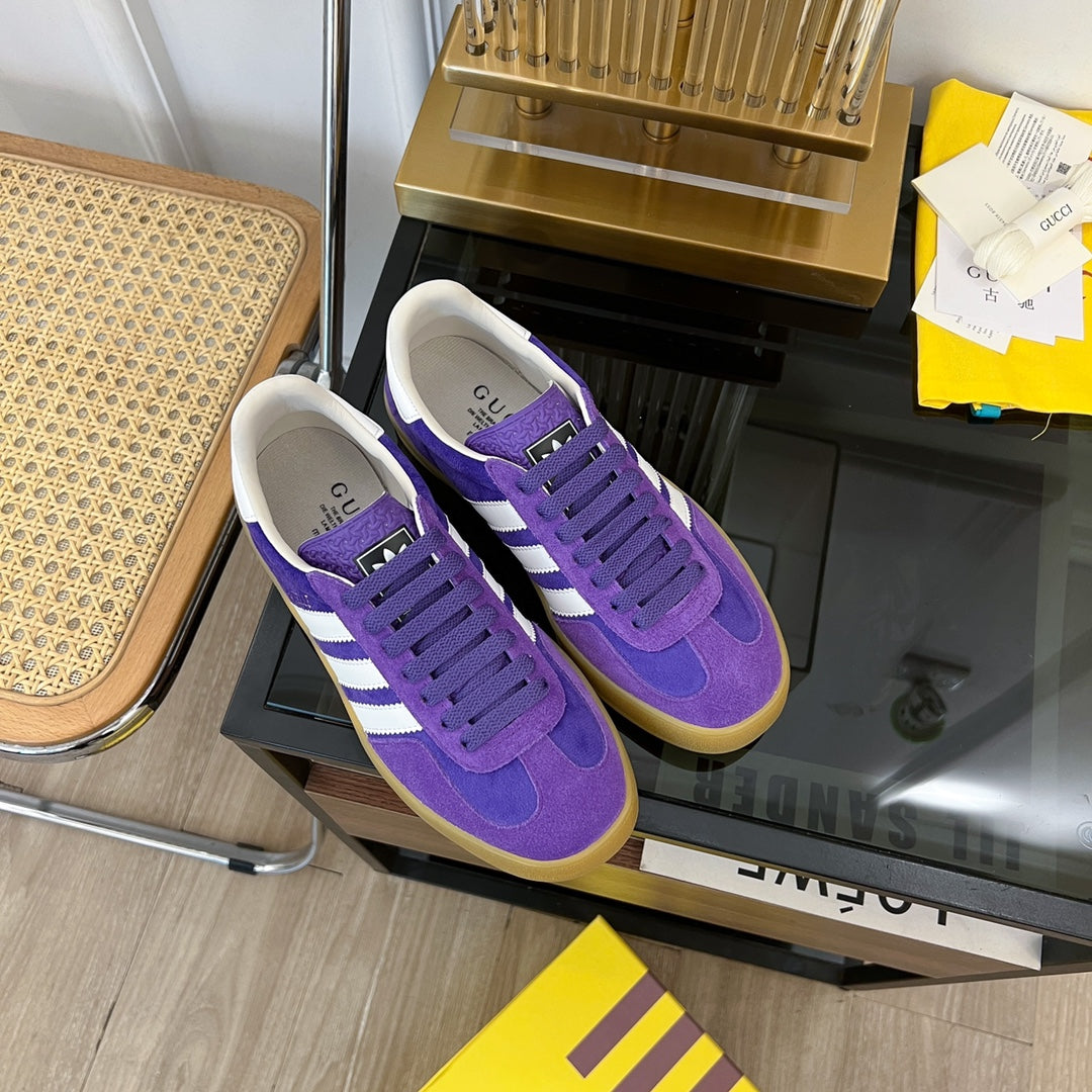 GG & Adidas Gazelle Sneaker Violet Velvet