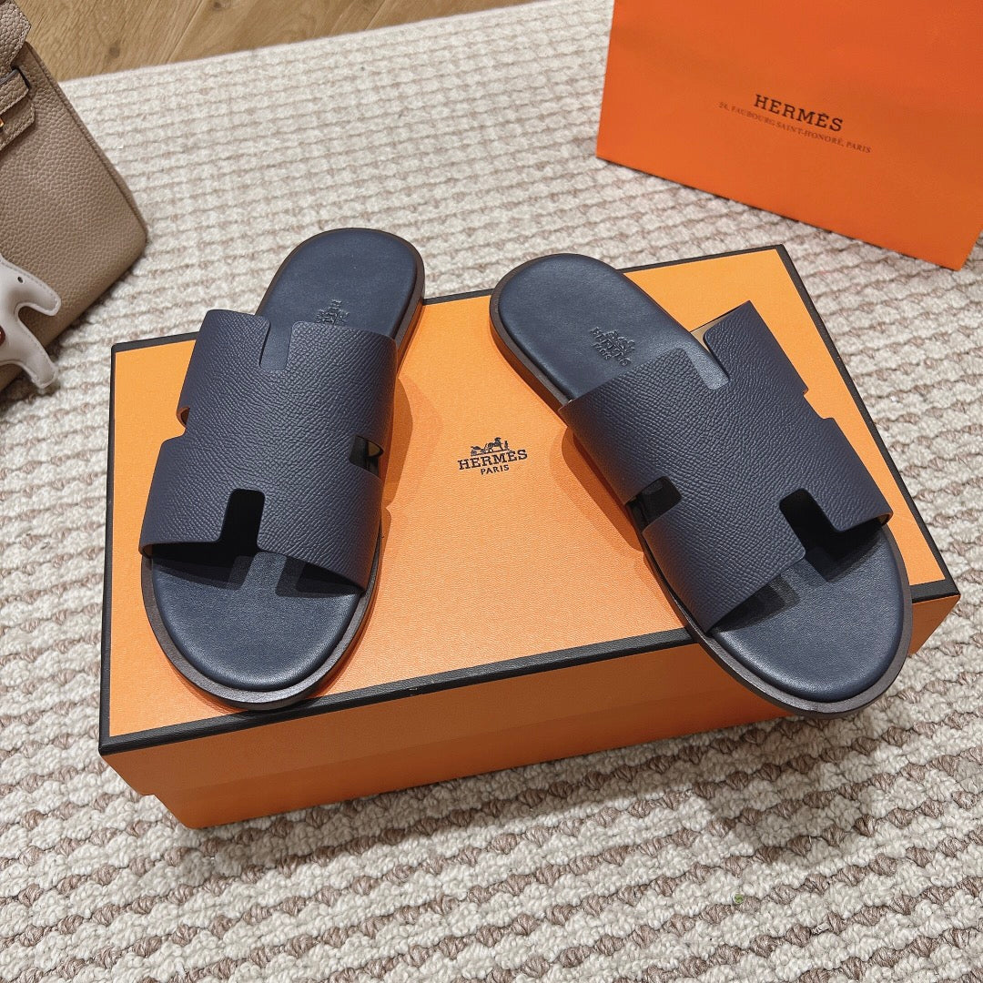 Hm Izmir Sandals Navy Blue Lambskin 294943