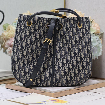 Medium 34 Nolita Bag In Blue Monogram Oblique Jacquard