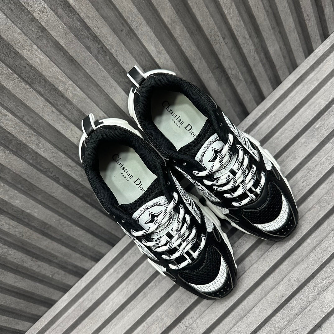 CD Chrono Sneaker Black Calfskin