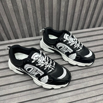 CD Chrono Sneaker Black Calfskin