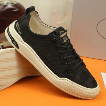 Pra Sneaker In Black Caro Suede Calfskin