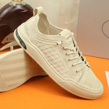 Pra Sneaker In Beige Caro Suede Calfskin