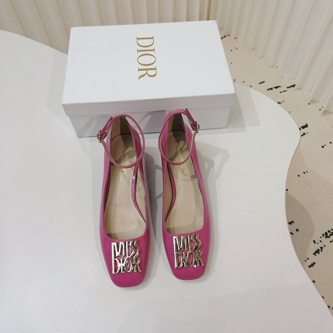 CD Miss Dior Pump 40MM In Deep Pink Cowhide 111330