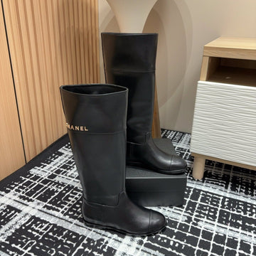 CC High Boots 20MM Black Calfskin