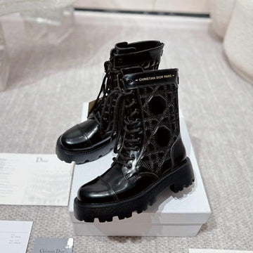 D-Unit Ankle Boot 40MM In Black Glossy Calfskin 988757