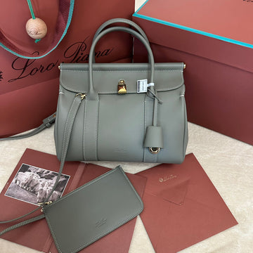 Loom Bag 25 In Thyme Green Smooth Calfskin