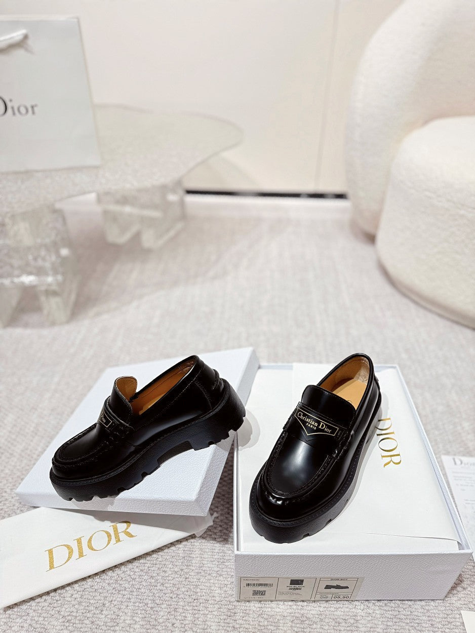 CD Boy Platform Loafer In Black Cowhide 988788