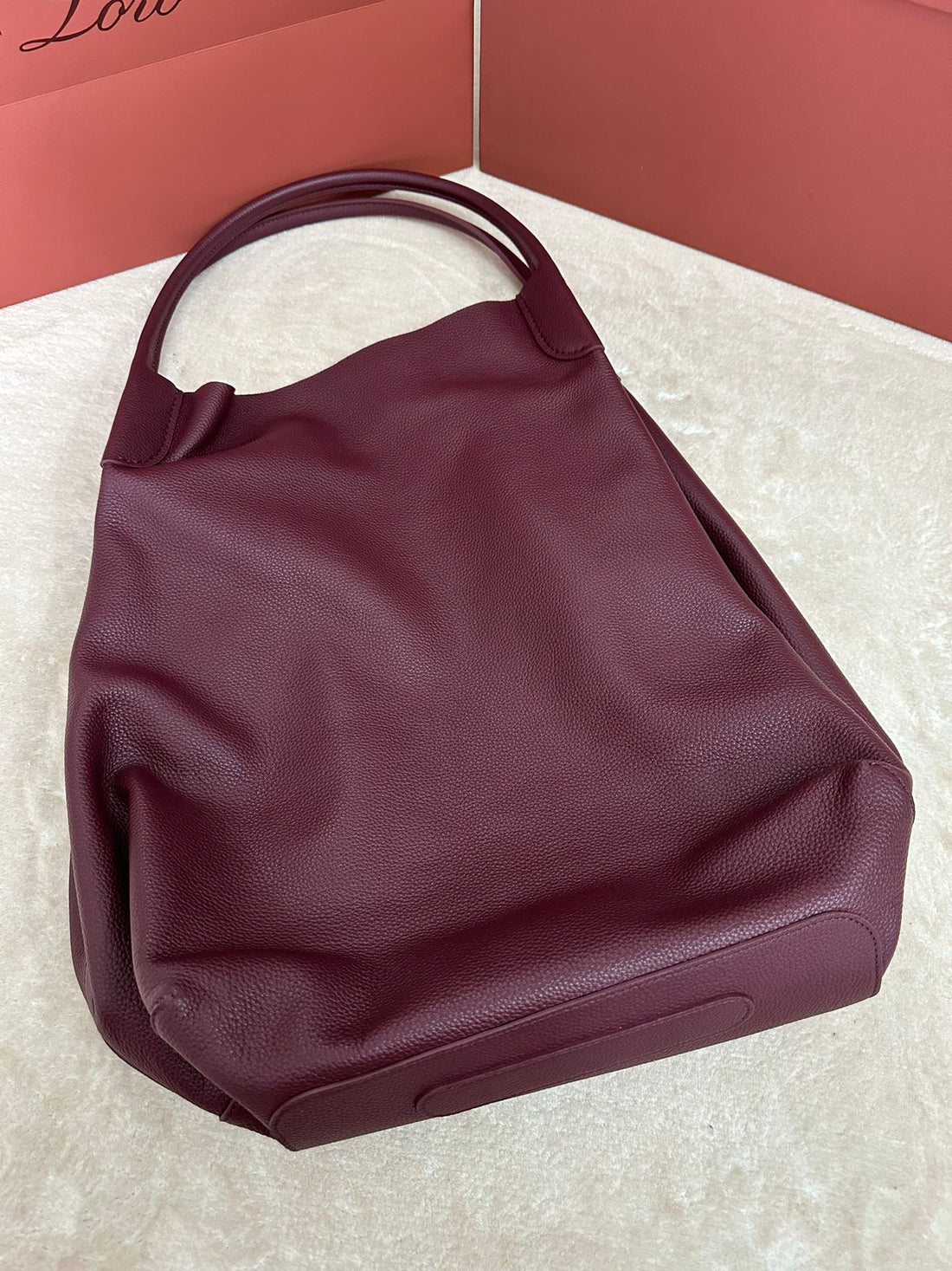 Bale Hobo Extra Large 40 Bag In Mulberry Purple Calfskin