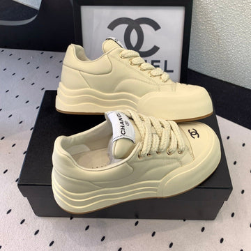 CC Sneaker 50MM In Ivory White Cowhide 147066