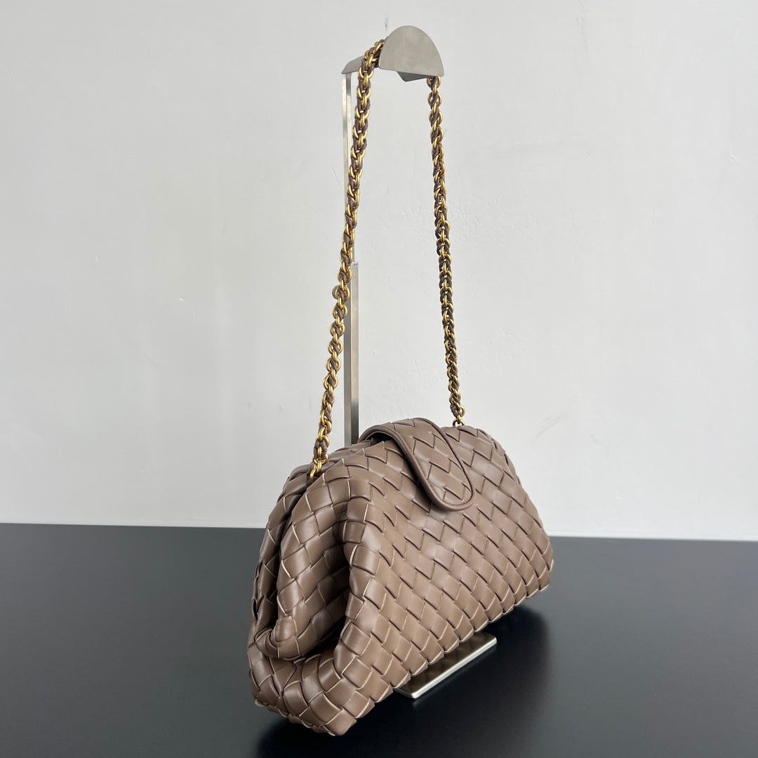 Bv Lauren 1980 31.5cm Dark Beige Lambskin