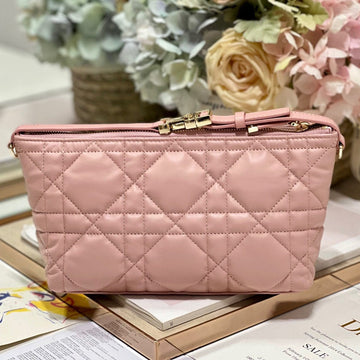 CD Medium Travel Nomad Clutch "pink" Calfskin 336806